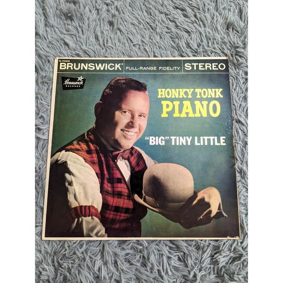 Big Tiny Little Honky Tonk Piano 1959 Brunswick LP 33 Rpm Vinyl Record BL 754049 - Picture 4 of 12